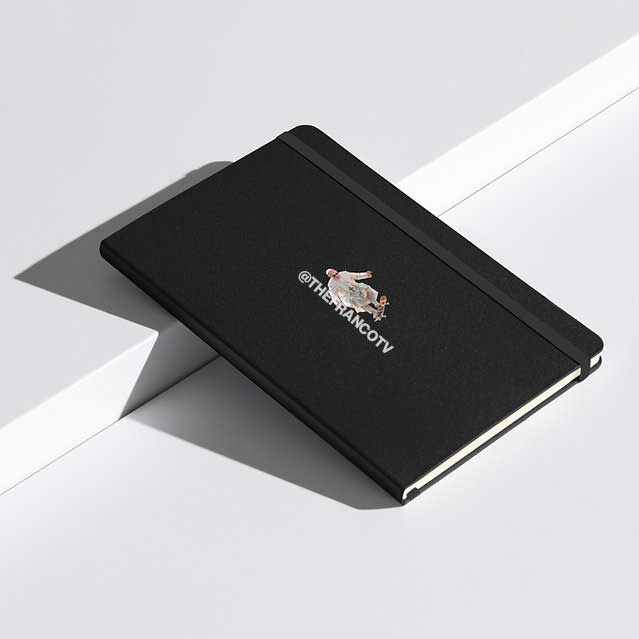 HARDCOVER NOTEBOOK - Papa Skating 1